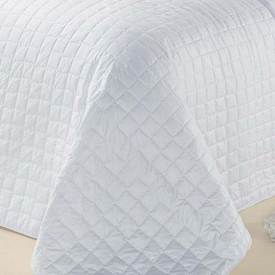Kit Cobre Leito Top Line Casal Queen 3 Peças 100% Poliéster - Branco