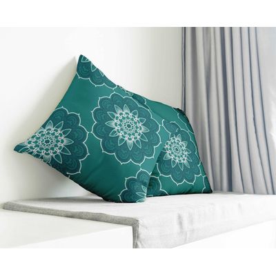 Capas de Almofada Decorativas Estampadas Tema Azul - Vargottam 45,72 Cm × 45,72 Cm – Quadrado / Azul