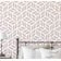 Papel de Parede Moderno Estampa Grade de Folhas Rosa, Vinil Autoadesivo, Revestimento Decorativo, Fácil DIY para Quarto e Armários - S4Sassy 63,5 cm (L) × 304,8 cm (C) / Rosa - Vinil Texturizado