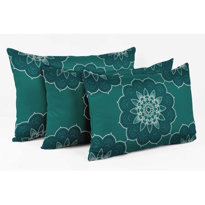 Capas de Almofada Decorativas Estampadas Tema Azul - Vargottam 30,48 Cm × 50,8 Cm – Retangular / Azul