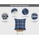 Capas de Almofada Decorativas de Luxo com Estampa Azul - Vargottam 50,8 Cm × 50,8 Cm – Quadrado / Azul