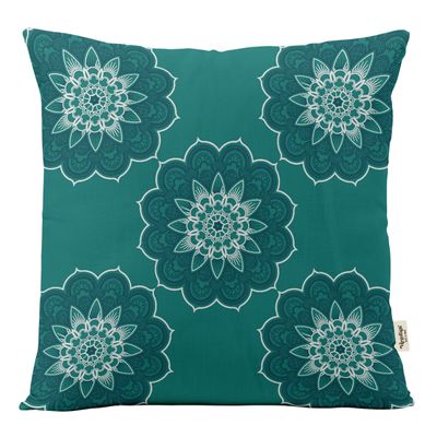 Capas de Almofada Decorativas Estampadas Tema Azul - Vargottam 60,96 Cm × 60,96 Cm – Retangular / Azul