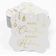 Etiquetas Penduradas para Lembrancinha em Formato de Colchete com Texto 'Merry Christmas & Happy' em Foil - Inkdotpot 100 Etiquetas Metalizadas / Branco - Dourado