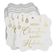 Etiquetas Penduradas para Lembrancinha em Formato de Colchete com Texto 'Merry Christmas & Happy' em Foil - Inkdotpot 100 Etiquetas Metalizadas / Branco - Prata