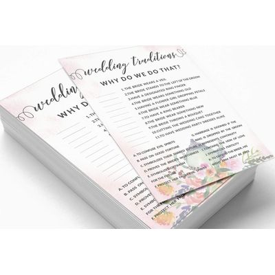 Coleção Floral para Despedida de Solteira e Chá de Noiva Cartas do Jogo Polish Or Porn Pacote com 50 Unidades - Inkdotpot 12,7 Cm × 17,78 Cm / Branco - Por Que Fazemos Isso?
