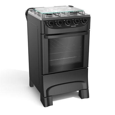 Fogão Mueller 4 Bocas Preto Fosco Acendimento Manual Mfi4ba