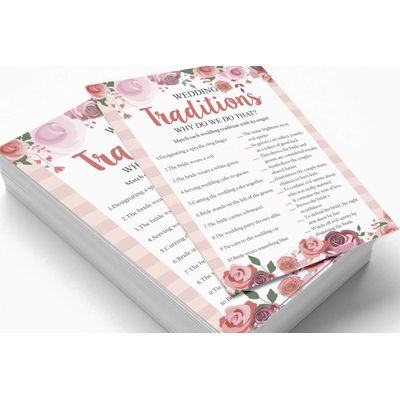 50 Cartões Florais para Chá de Noiva e Despedida de Solteira, em Lote, Quadrados em Branco, Preenchíveis, Ideias de Presente - Inkdotpot 12,7 Cm × 17,78 Cm / Branco - Por Que Fazemos Isso?