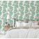 Papel de Parede Autoadesivo Azul com Estampa de Folhagem e Flores, Vinílico Impermeável Removível, Quarto e Sala de Jantar - S4sassy 63,5 cm (L) × 304,8 cm (C) / Verde - Vinil Liso