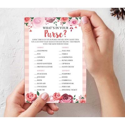 50 Cartões Florais para Chá de Noiva e Despedida de Solteira, em Lote, Quadrados em Branco, Preenchíveis, Ideias de Presente - Inkdotpot 12,7 Cm × 17,78 Cm / Branco - Conjunto de 4