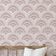 Papel de Parede Fan Burst, Estilo Asiático, Autoadesivo, Revestimento Decorativo, DIY Fácil para Quarto e Sala - Rosa - S4Sassy 63,5 cm (L) × 152,4 cm (C) / Rosa - Vinil Texturizado