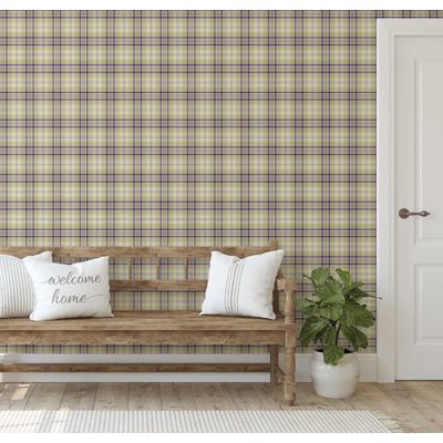 Papel de Parede Xadrez Clássico Verde, Vinil Autoadesivo, Revestimento Decorativo Fácil de Aplicar para Quarto, Sala e Ambientes - S4Sassy 63,5 cm (L) × 304,8 cm (C) / Verde - Vinil Liso