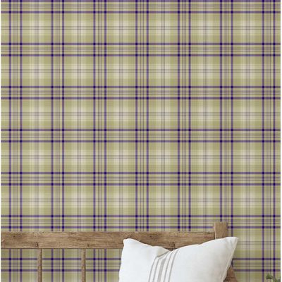 Papel de Parede Xadrez Clássico Verde, Vinil Autoadesivo, Revestimento Decorativo Fácil de Aplicar para Quarto, Sala e Ambientes - S4Sassy 63,5 cm (L) × 304,8 cm (C) / Verde - Vinil Liso