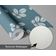 Papel de Parede Autoadesivo Estampa Folhas Azuis, Papel Contact para Paredes, Parede de Entrada, Decoração de Escritório - S4sassy 63,5 cm (L) × 914,4 cm (C) / Azul - Vinil Texturizado
