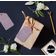 Etiquetas para Pendurar em Papel Metalizado 'Obrigado por Celebrar Comigo' para Lembrancinhas de Aniversário - Inkdotpot 100 Etiquetas Metalizadas / Roxo - Ouro Rosé