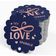 Tags Pendentes de Papel Metalizado 'Let Love Sparkle' para Lembrancinhas de Casamento - Inkdotpot 100 Etiquetas Metalizadas / Azul - Ouro Rosé