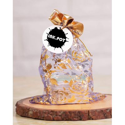 Etiquetas Pendentes de Papel Metalizado 'Feliz Natal' para Lembrancinhas - Inkdotpot 50 Etiquetas Metalizadas / Roxo - Prata