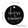 Etiquetas de Papel para Pendurar "Cheers to Retirement" com Foil para Lembrancinhas - Inkdotpot 100 Etiquetas Metalizadas / Preto - Prata