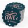 Etiquetas de Papel para Lembrancinhas de Casamento 'Let Love Sparkle' com Foil para Pendurar - Inkdotpot 100 Etiquetas Metalizadas / Azul - Ouro Rosé