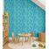 Papel de Parede Autoadesivo para Quarto Infantil/Bebê/Sala de Brincar, Estrelas do Mar e Peixes, Vinil Impermeável Azul, Removível - S4Sassy 63,5 cm (L) × 914,4 cm (C) / Azul - Vinil Liso