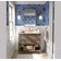 Papel de Parede Bandhani Azulejo - Estilo Asiático, Autoadesivo, Decorativo, Decoração DIY para Quarto, Sala e Ambientes - Azul - S4Sassy 63,5 cm (L) × 152,4 cm (C) / Azul - Vinil Liso