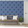 Papel de Parede Bandhani Azulejo - Estilo Asiático, Autoadesivo, Decorativo, Decoração DIY para Quarto, Sala e Ambientes - Azul - S4Sassy 63,5 cm (L) × 152,4 cm (C) / Azul - Vinil Liso