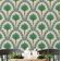 Papel de Parede Estampado Arco de Palmeiras - Bege, Vinil Autoadesivo, Revestimento Decorativo, Aplicação Fácil para Quarto e Sala - S4Sassy 63,5 cm (L) × 914,4 cm (C) / Bege - Vinil Liso