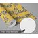 Papel de Parede Autoadesivo Estampa Vinha Vintage Amarelo Removível Vinil Descole e Cole para Parede de Destaque da Entrada - S4Sassy 63,5 cm (L) × 914,4 cm (C) / Amarelo - Vinil Texturizado