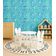 Papel de Parede Autoadesivo para Quarto Infantil/Bebê/Sala de Brincar, Estrelas do Mar e Peixes, Vinil Impermeável Azul, Removível - S4Sassy 63,5 cm (L) × 152,4 cm (C) / Azul - Vinil Liso