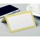 Pacote 24 Cartões Tenda Sólidos para Mesa, Casamento, Ação de Graças, Natal, Buffet, Cartões de Nome (Amarelo Claro) - Inkdotpot 10,16 Cm × 8,89 Cm / Amarelo