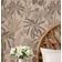 Papel de Parede Vinílico Autocolante Removível Botânico Selva À Prova D'Água Bege para Quartos, Espaços Alugados e Armários - S4Sassy 63,5 cm (L) × 304,8 cm (C) / Bege - Vinil Liso