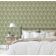 Papel de Parede Autoadesivo Floral Snowdrop Branco, Vinílico Impermeável Removível Verde, para Inquilinos, Quarto e Sala de Jantar - S4sassy 63,5 cm (L) × 304,8 cm (C) / Verde - Vinil Liso