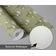 Papel de Parede Autoadesivo Floral Snowdrop Branco, Vinílico Impermeável Removível Verde, para Inquilinos, Quarto e Sala de Jantar - S4sassy 63,5 cm (L) × 914,4 cm (C) / Verde - Vinil Texturizado