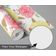Papel de Parede Aquarela com Buquê de Rosas para Parede Laranja, Vinil Autoadesivo Decorativo, Aplicação Fácil DIY - S4Sassy 63,5 cm (L) × 152,4 cm (C) / Laranja - Vinil Texturizado
