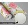 Papel de Parede Aquarela com Buquê de Rosas para Parede Laranja, Vinil Autoadesivo Decorativo, Aplicação Fácil DIY - S4Sassy 63,5 cm (L) × 152,4 cm (C) / Laranja - Vinil Texturizado