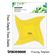 Conjunto com 3 Estênceis e Moldes para Acolchoamento, Patchwork e Costura DIY (7,6 cm, 10,2 cm e 12,7 cm) -MG - Traceease Amarelo