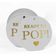 Etiquetas de Papel Metalizado 'Pronto para Estourar' para Lembrancinhas de Chá de Bebê - Inkdotpot 50 Etiquetas Metalizadas / Branco - Ouro Rosé