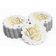 Etiquetas de Papel para Lembrancinhas de Natal 'Jingle All The Way' com Foil Metalizado para Pendurar - Inkdotpot 100 Etiquetas Metalizadas / Branco - Dourado