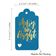 Etiquetas de Papel Feliz e Brilhante para Lembrancinhas de Natal, Metalizadas para Artesanato e Pendurar - Inkdotpot 50 Etiquetas Metalizadas / Azul - Dourado