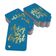 Etiquetas de Papel Feliz e Brilhante para Lembrancinhas de Natal, Metalizadas para Artesanato e Pendurar - Inkdotpot 50 Etiquetas Metalizadas / Azul - Dourado