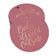 Etiquetas para Garrafa 'Baby It's Cold Outside' Chá de Bebê, Metalizadas para Lembrancinha, para Pendurar - Inkdotpot 50 Etiquetas Metalizadas / Rosa - Ouro Rosé