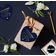 Tags de Papel para Pendurar de Lembrancinhas 'Hugs & Kisses' em Foil das The Wedding Tags - Inkdotpot 50 Etiquetas Metalizadas / Azul - Prata