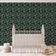 Papel de Parede Autoadesivo e Removível Folhas de Outono Verde, Mural Instantâneo para Quarto, Banheiro, Lavanderia e Closet - S4Sassy 63,5 cm (L) × 152,4 cm (C) / Verde - Vinil Texturizado