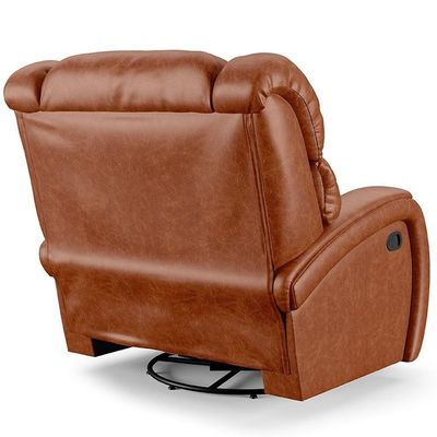 Poltrona Do Papai Reclinável Kalie Glider Giratória Usb Fh9 Pu Caramelo Brilho - Mpozenato