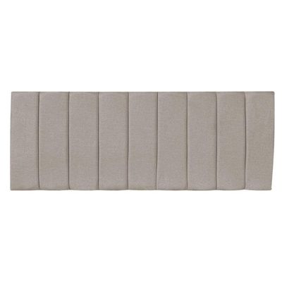 Kit Cabeceira Painel E Calçadeira Recamier Baú Queen 1,60m Holanda Linho Cappuccino - Pallazio