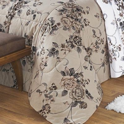 Kit Edredom Desire Casal King Size 5 Peças Percal 200 Fios 100% Algodão - Estampa Samara