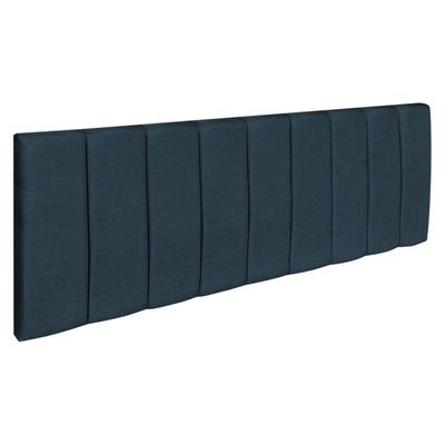 Cabeceira Painel Casal 1,40m Holanda Suede Azul Marinho - Pallazio