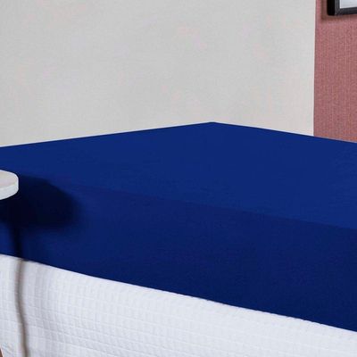 Lençol Com Elástico Solteirão Nobre 1 Peça 30cm De Altura Malha 100% Algodão - Royal