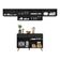 Armário Cozinha Modulada Compacta 260cm Com Balcão Veneza Multimóveis Mp3766 Preto/dourado