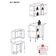 Kit Armário De Cozinha Aéreo Canto Com Balcão Pequim Multimóveis Mp2381 Branco/lacca Fumê