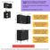 Kit Armário De Cozinha Aéreo Canto Com Balcão 90cm 3 Portas Pequim Multimóveis Mp2381 Preto